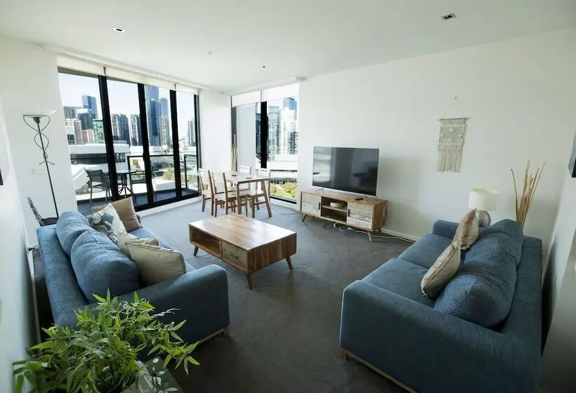 ２ベッドルームのエクゼクティブアパートメント, Waterfront Melbourne Apartments