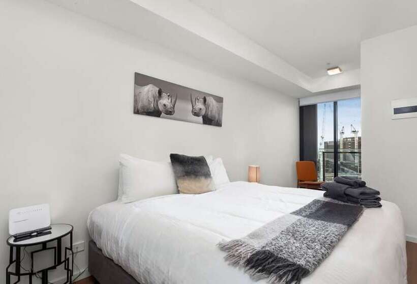 דירת חדר שינה  1 עם נוף לעיר, Waterfront Melbourne Apartments