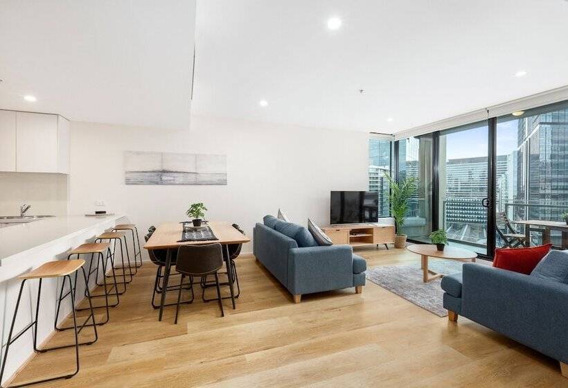 דירת שלושה חדרים, Waterfront Melbourne Apartments