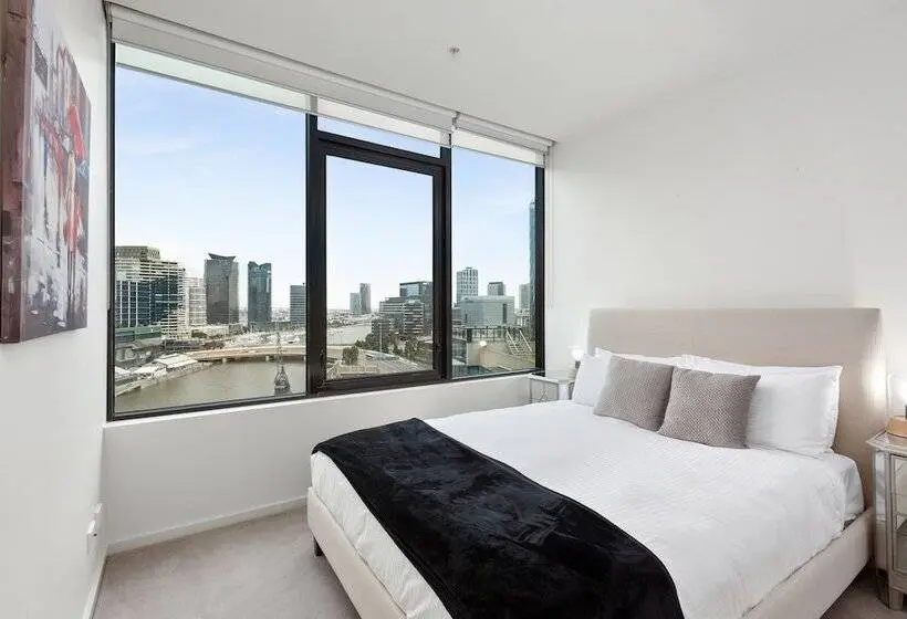 エクゼクティブアパートメントの３ベッドルーム, Waterfront Melbourne Apartments
