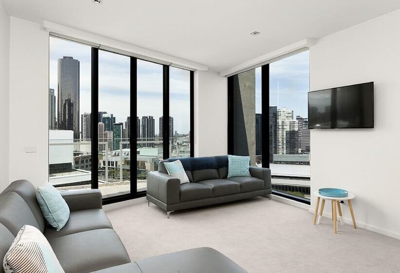 דירת שלושה חדרים, Waterfront Melbourne Apartments
