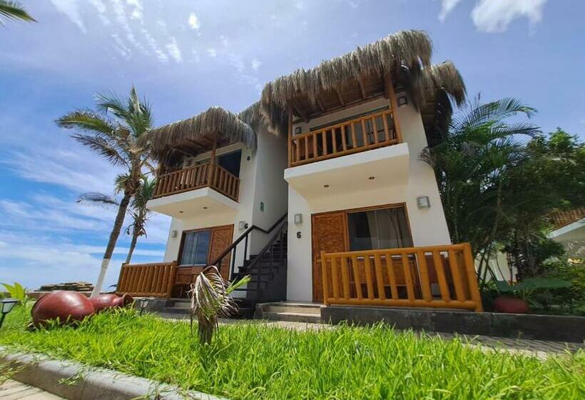 חדר סטנדרט עם מרפסת ונוף לים, Casa Mediterranea Mancora