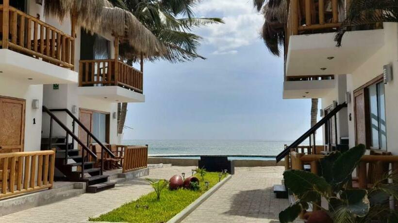 חדר סטנדרט עם מרפסת ונוף לים, Casa Mediterranea Mancora