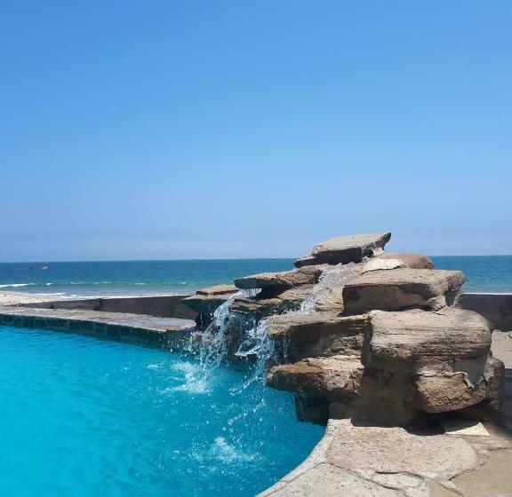 חדר סטנדרט עם מרפסת ונוף לים, Casa Mediterranea Mancora