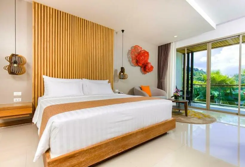 Deluxe-huone King-vuode, Wyndham Grand Phuket Kalim Bay