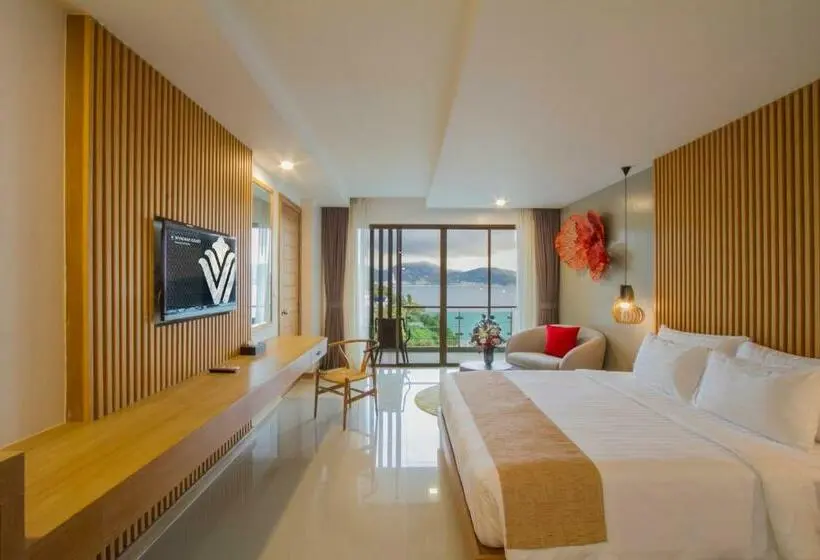 Deluxe-huone King-vuode, Wyndham Grand Phuket Kalim Bay
