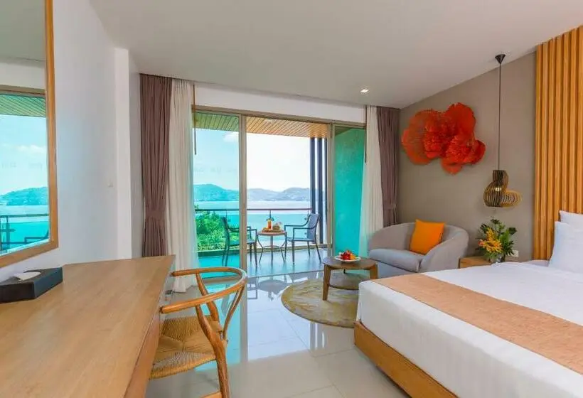 Deluxe-huone King-vuode, Wyndham Grand Phuket Kalim Bay