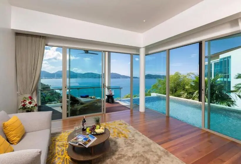 Villa 1 Makuuhuone Merinäkymä, Wyndham Grand Phuket Kalim Bay