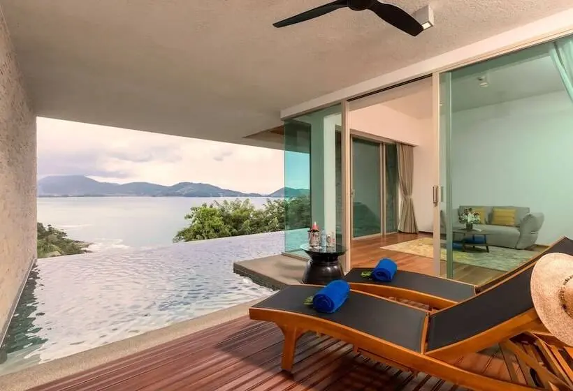 Villa 1 Makuuhuone Merinäkymä, Wyndham Grand Phuket Kalim Bay