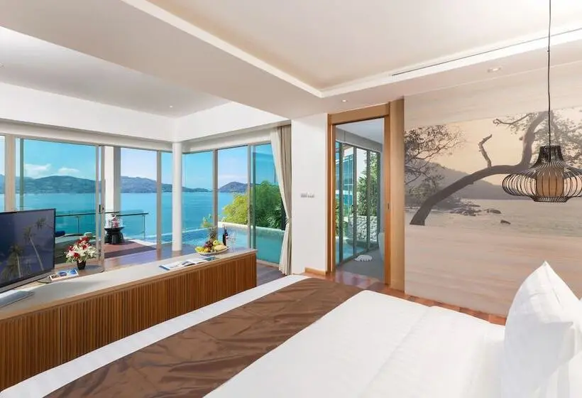 Villa 1 Makuuhuone Merinäkymä, Wyndham Grand Phuket Kalim Bay