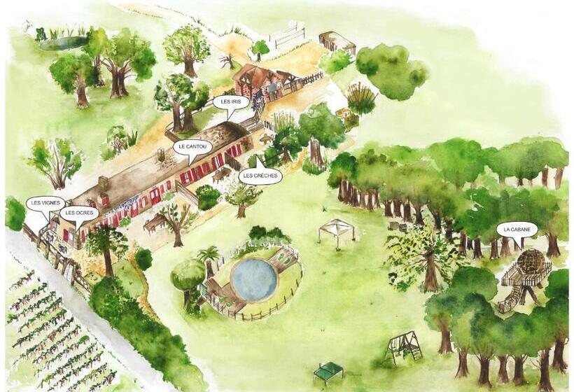 Номер Superior Кровать Кинг, Chambres D Hôtes   Dîners   Piscine   Centre Ville Bergerac 5km   Domaine De Bellevue Cottage