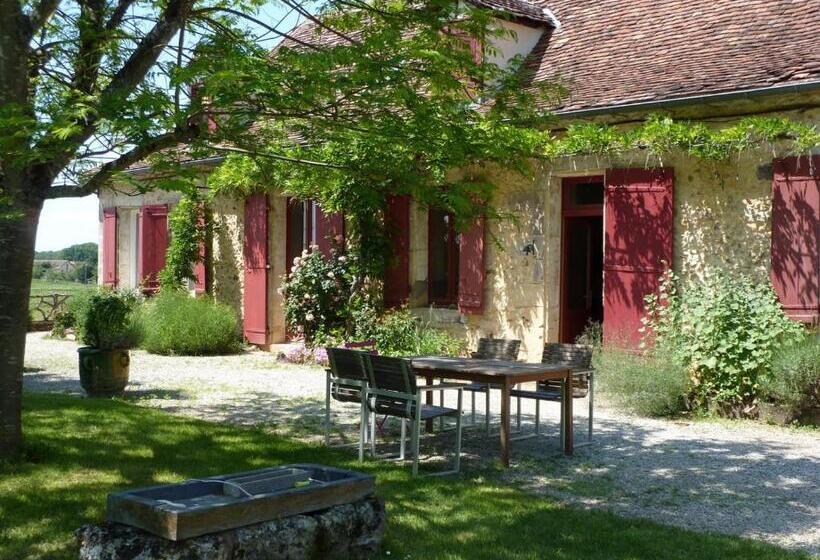 带2个卧室的套房, Chambres D Hôtes   Dîners   Piscine   Centre Ville Bergerac 5km   Domaine De Bellevue Cottage