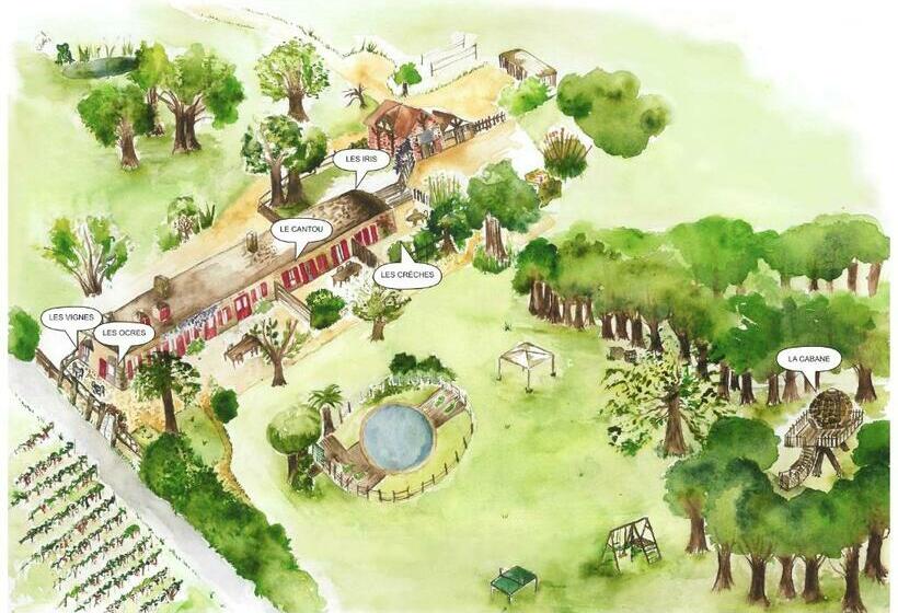 标准房带园景, Chambres D Hôtes   Dîners   Piscine   Centre Ville Bergerac 5km   Domaine De Bellevue Cottage