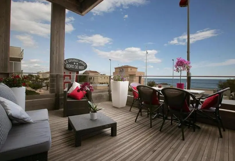 オーシャンビューのテラス付１ベッドルームアパート, Le Grand Large Bord De Mer Hotel & Appartements