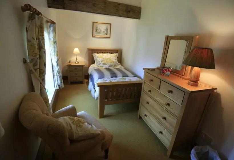庭の見えるシングルルーム, Ty Derw Country House B&b