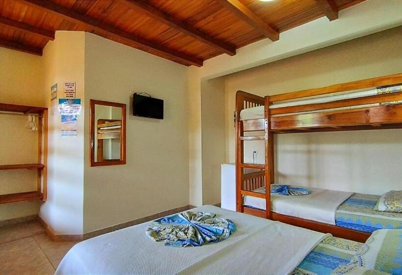 Standard Fyrbäddsrum med Balkong, Cielo Azul