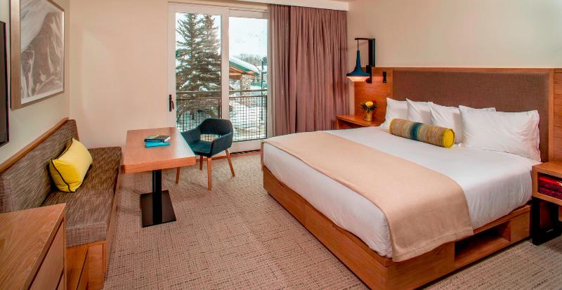 带大床的豪华间, Limelight Hotel Ketchum