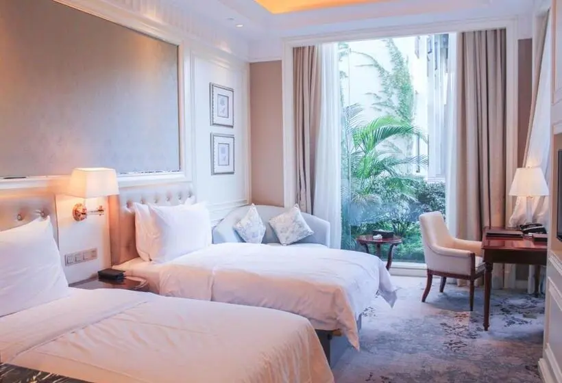 Deluxe-huone Puutarhanäkymä, Carp Islet Resort Fuzhou