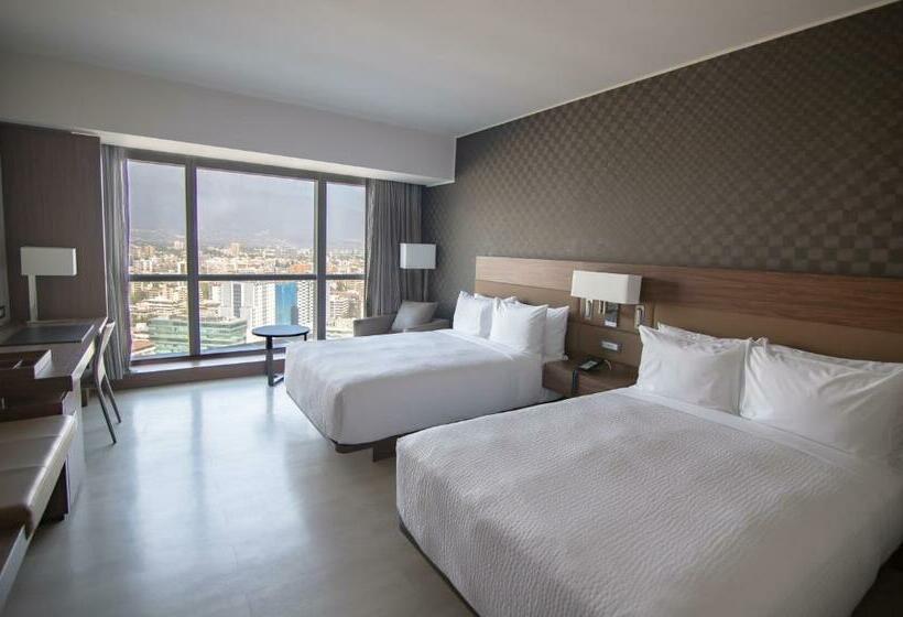 带2个双人床的标准工作室, Ac Hotel By Marriott Santiago Costanera Center
