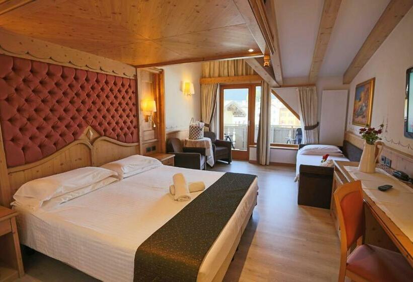 Трехместный Номер Базовый, Piz Galin Grand Hotel Family & Wellness
