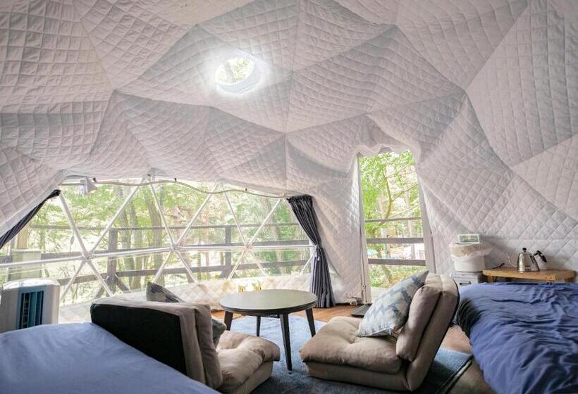 اتاق استاندارد چهارنفره با بالکن, Nagano Glampingbase Encamp