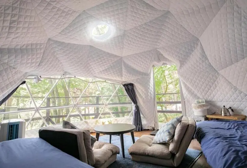 اتاق استاندارد چهارنفره با بالکن, Nagano Glampingbase Encamp