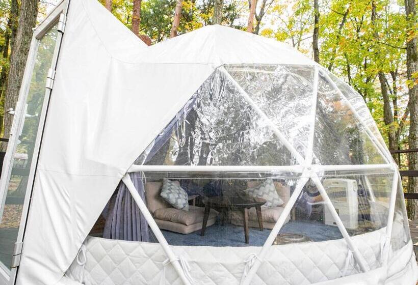 اتاق استاندارد چهارنفره با بالکن, Nagano Glampingbase Encamp