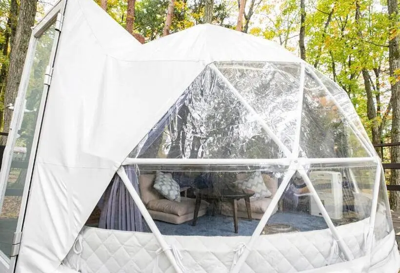 اتاق استاندارد چهارنفره با بالکن, Nagano Glampingbase Encamp