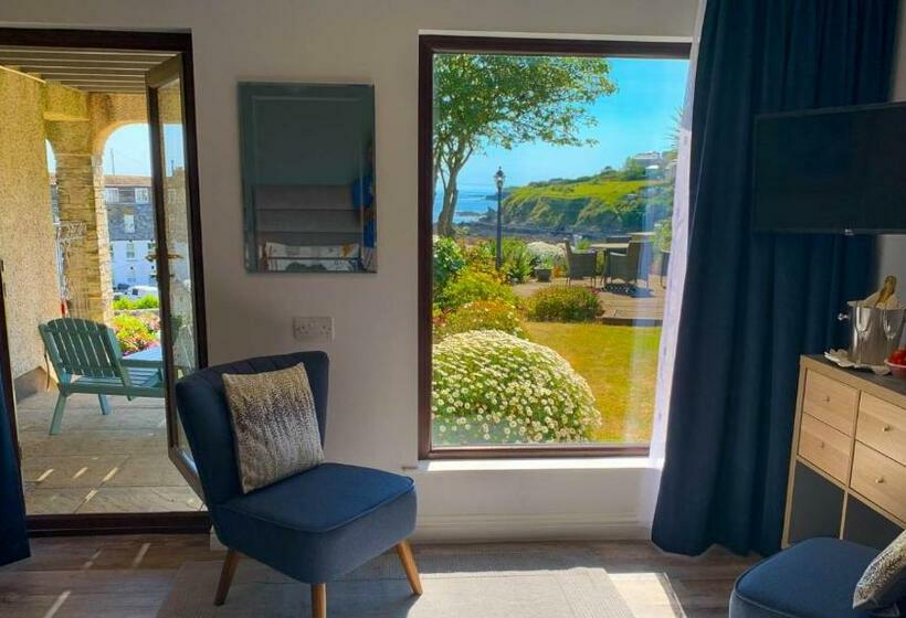 חדר דלוקס נוף לים, Portmellon Cove Guest House