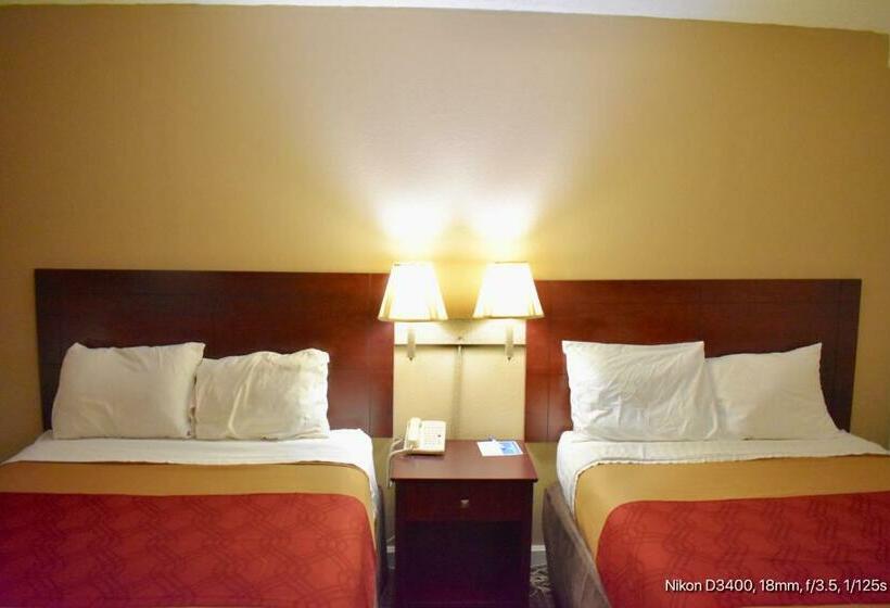 2ダブルベッドのスタンダードルーム, Rodeway Inn Terre Haute