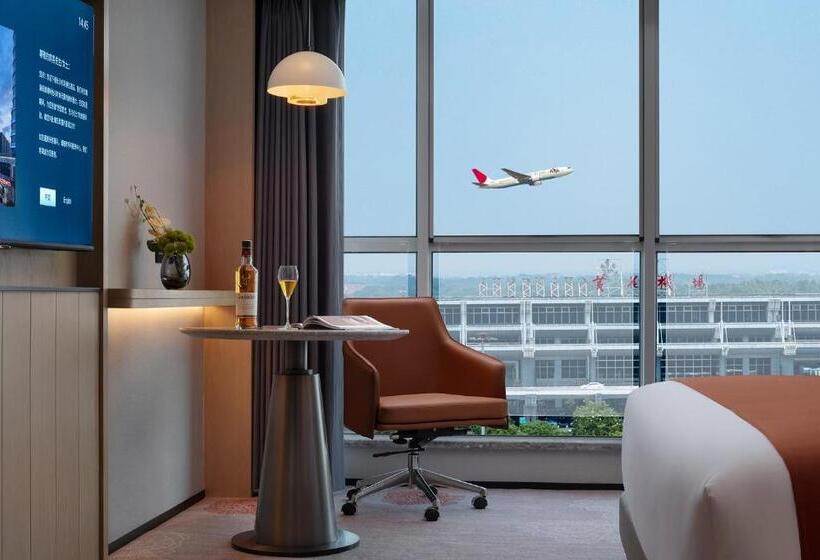 חדר דחוקס עם מיטת קינג, Howard Johnson Airport Serviced Residence Changsha