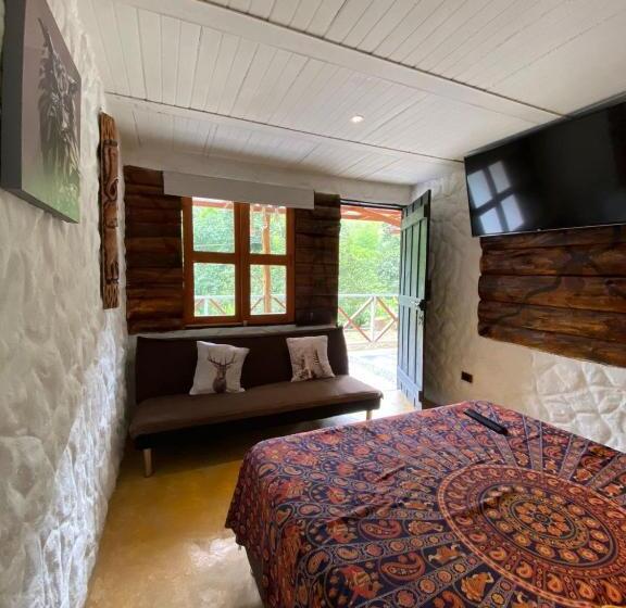 חדר דלוקס עם מרפסת, Riverside La Masía Eco