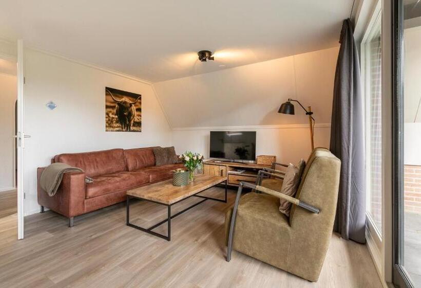 בונגלו סטנדרט עם 3 חדרי שינה, Summio Bungalowpark Het Hart Van Drenthe