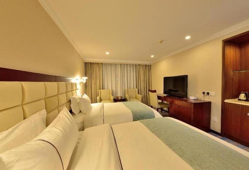 اتاق استاندارد با چشم‌انداز شهر, Haijun Hotel  Free Canton Fair Shuttle Bus