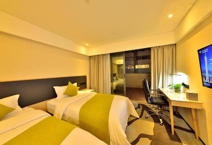 اتاق استاندارد با چشم‌انداز باغ, Haijun Hotel  Free Canton Fair Shuttle Bus