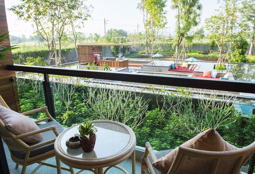 バルコニー付きデラックスルーム, North Hill City Resort Sha Extra Plus