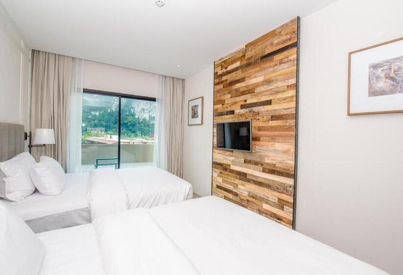 带泳池观景的豪华房, Sugar Marina Hotel Cliffhanger Aonang   Sha Extra Plus