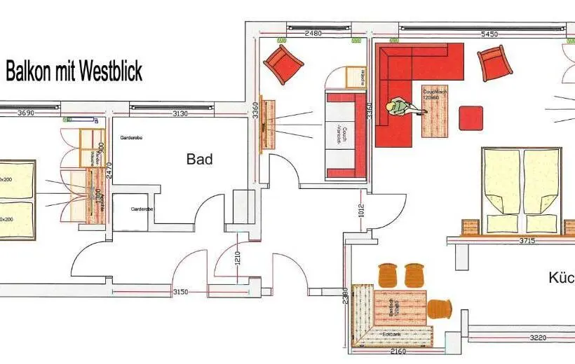 Huoneisto 1 Makuuhuone Parveke, Haus Garni Luggi Leitner
