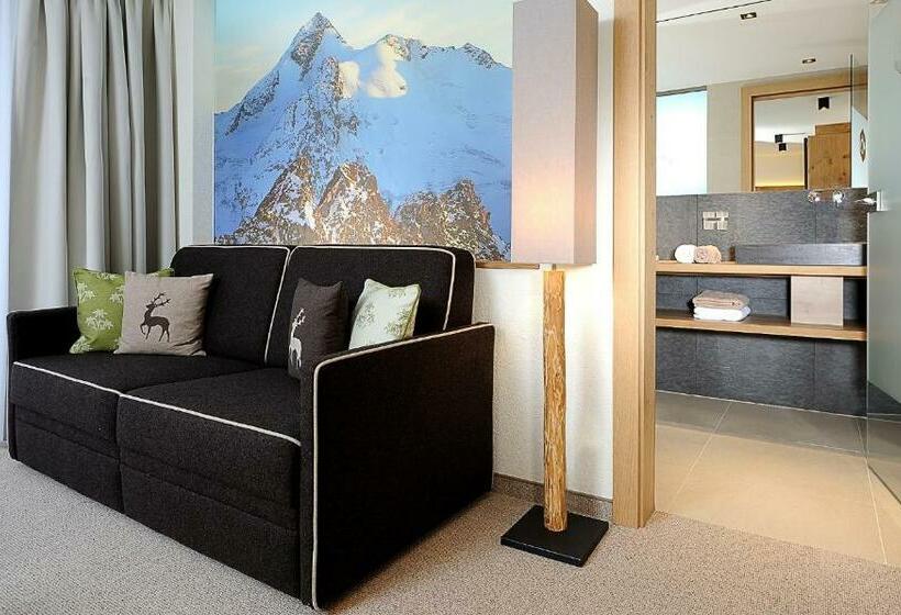 带阳台的高级房间, Post Hotel Paznaun