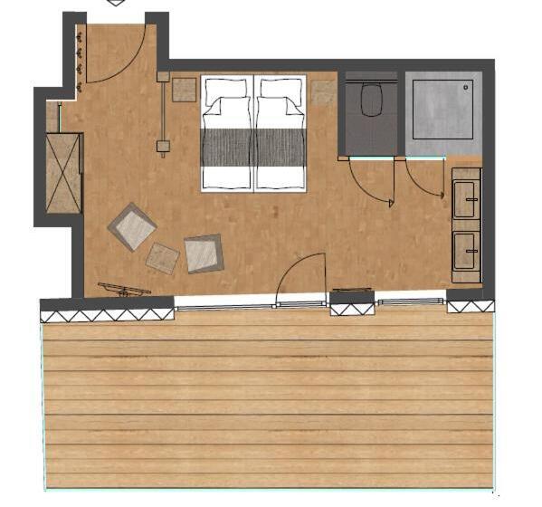 标准间带山景, Post Hotel Paznaun