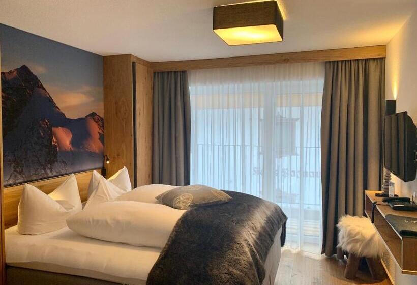 标准间带阳台, Post Hotel Paznaun