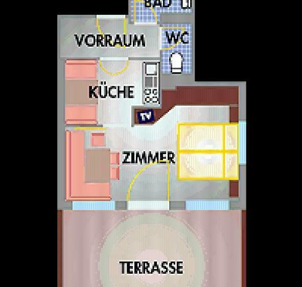 آپارتمان 1 خوابه, Apparthotel König