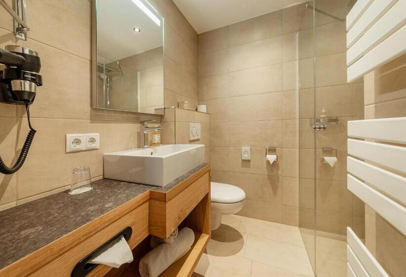 带阳台的标准单人间, Kräuterhotel Hochzillertal