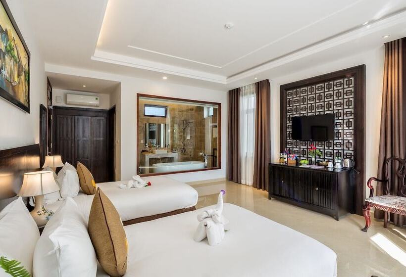 اتاق لوکس با چشمانداز استخر, Hoi An Emotion Boutique Villa