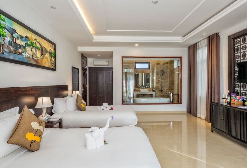 اتاق لوکس با چشمانداز استخر, Hoi An Emotion Boutique Villa