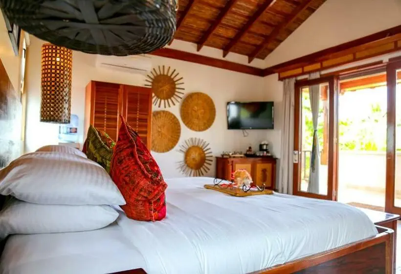 オーシャンビューデラックスルームバルコニー付き, Almond Beach Resort At Jaguar Reef