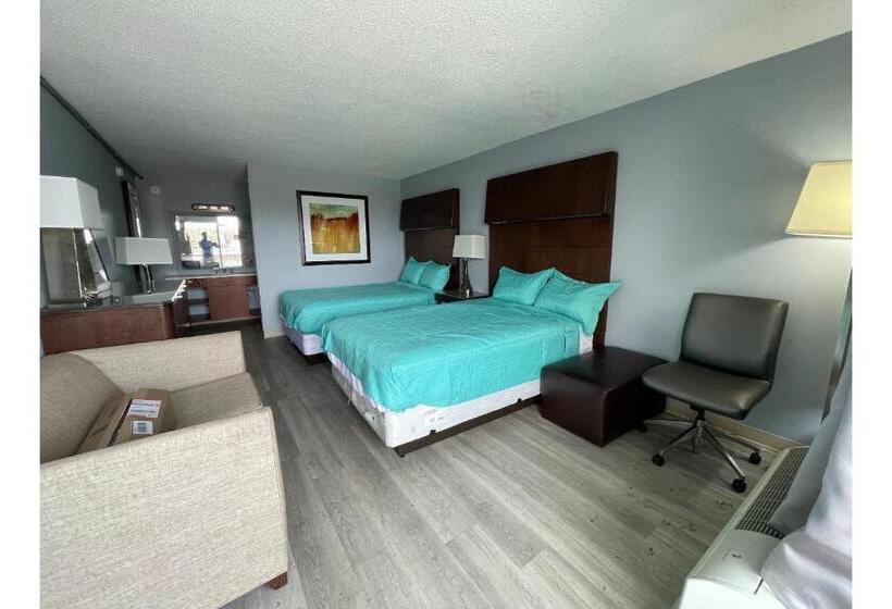 חדר סטנדרט שתי מיטות זוגיות, Lamplighter Inn By Oyo Charlotte Airport Area