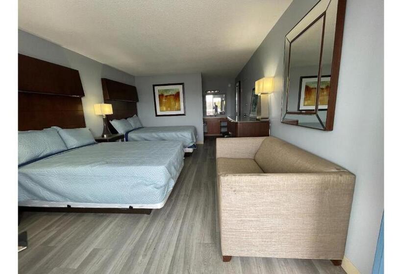 스탠다드 룸 더블 침대 2개, Lamplighter Inn By Oyo Charlotte Airport Area