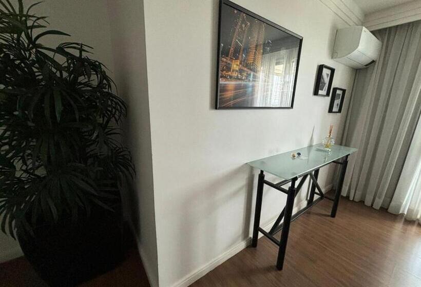 带1个卧室的带阳台的公寓, Lindo Flat Mercure Com Vg Garagem. Vista Panorâmica