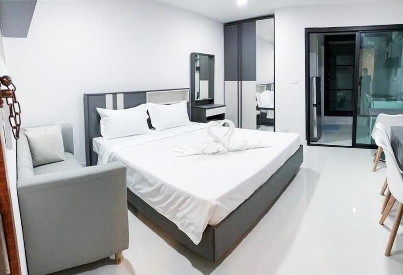 חדר דחוקס עם מיטת קינג, S&y Apartment